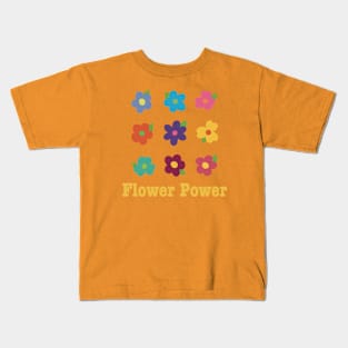 Flower Power in Vibrant Colors Kids T-Shirt